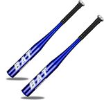 T/A 2-Pack 25" Baseball Bats Aluminum Alloy for Outdoor Baseball (Blue)