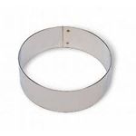 The bakers hub Stainless Steel Round Cheese Cake Ring Mousse Ring Cookie Cutter Set of 2 (10 Inch)