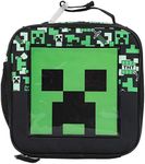 Minecraft Square Insulated Lunchbox with Mesh Side Pocket