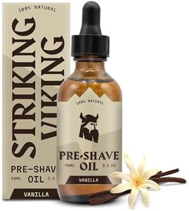 Striking Viking Pre Shave Oil For Men - Shaving Oil Vanilla Scent - Safety Razor Men Shave Oil - Smooth & Enhanced Glide - Protective Shave (3.3 Oz) - Face Shaving Oil - Pre Shaving Oil