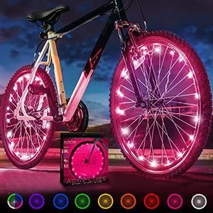 Activ Life Bike Wheel Lights (2 Tires, Pink) Top Birth Day Gifts for Women & Christmas 2024 Presents for Girls. Best Unique Valentines Gifts for Her Wife Mom Friend Sister Girlfriend & Popular Aunts