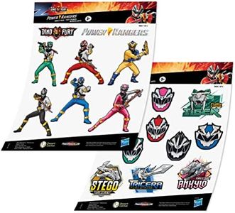 Power Rangers Sticker - 19 Stickers Vinyl Decal Laptop Water Bottle Car Scrapbook Decorations Birthday Favor Party Supplies (2-7)