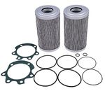 IEQFUE 6 Inch Filter W/Gaskets and O-Rings Compatible with Donaldson P560971 Allison Transmission 3000 4000 Allison 29548988 29540494 29545779 29526898 Baldwin PT9415MPGKIT Fleetguard HF28943