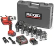 RIDGID 67053 RP 350 ProPress 8-Piece Pressing Tool Kit with 18-Volt Battery, Charger, 4 ProPress Press Tool Jaws (1/2" to 2"), and Case