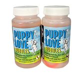 Puppy Love Bubbles: 2 Pack 4oz Bottles of Peanut Butter Scented Bubbles for Dogs, Non-Toxic and Allergen-Free, Bring Out Your Dog's Inner Puppy with Hours of Fun and Exercise