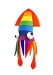 Fancy Dress Rainbow Squid Hat Gay Pride Accessory - Adult Size