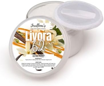 JerrBear’s Liyora 62 Dusting Powder, Talc Free Body Formula for Women, Soft Scented Skin Care, Baking Soda Free for Smooth Finish, Gentle Powder for Daily Freshness, (4oz Jar)