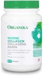 Organika Canadian-Made Marine Collagen Capsules - Salmon Collagen- Skin, Hair, and Nail Support - Premium Sourcing - 90 caps