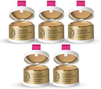 Style Edit Root Touch Up Powder (5 Pack) to Cover Up Dark Roots and Grays Between Salon Visits, Water Resistant, Non-Sticky, Compact And Mess-Free, Dark Blonde Hair Color (Total of 5)