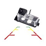 Vlicevrn HD Fisheye Vehicle Car Rear View Camera Fixed Parking Line Night Vision Backup Parking Camera for Nissan Versa Tiida Livina Pulsar Latio Fairlady Z 350Z 370Z GT-R (R35) Leaf