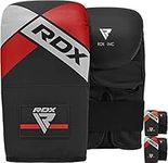 RDX Bag Gloves for Heavy Punching Training, Maya Hide Leather Punch Mitts for Boxing, Muay Thai, MMA, Kickboxing, Martial Arts, Ideal for Thai pad, Focus Pads and Double End Speed Ball Workout