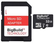 BigBuild Technology 32GB Ultra Fast 80MB/s microSDHC Memory Card for Motorola Moto G, G Plus/Pro/Pure Cell Phone