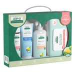 Aleva Naturals Newborn Baby Care Kit includes: Bamboo Baby Wipes, Daily Soothing Moisturizer and Diaper Cream, 2 in 1 Hair & Body Wash - Plant-Based and Organic Formula, Hypoallergenic, 4 Piece Set