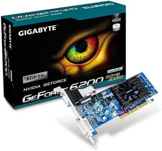 GIGABYTE GeForce 6200 512MB DDR2 AGP 8X DVI-I / D-Sub Graphics Card, GV-N62-512L