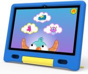 ApoloSign Kids Tablet, 10.1 inch Android 13 Tablet for Kids, 512GB Expand, 8-hr Battery, Educational Games, Learning Tablet with Parental Control, Wi-Fi, BT5.0, Pre-Installed Apps, with Case (Blue)