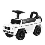 Aosom Compatible Baby Sliding Car, Ride on Toys for Toddlers, Foot to Floor Slider Push Stroller, w/Horn Seat Storage Anti-overturning System White