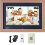 10 Inch Digital Picture Frame,HD IPS Digital Photo Frames,Wall Mounted Electronic Slideshow,Using USB or SD to Play Photos/Videos/Music