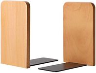 Muso Wood Book Ends for Shelves, No