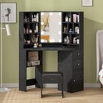 Fameill Corner Makeup Vanity Desk w