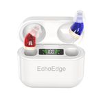 Echoedge Rechargeable Sound Amplifier: Seniors Voice Enhancer Device, Personal Audio Amplifier with Microphone for Improved Sound Location, Assistance for TV and Talking (2 Pieces)"