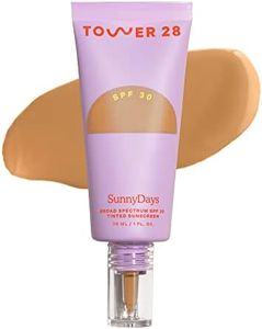 Tower 28 Beauty SunnyDays SPF 30 Tinted Mineral Sunscreen - For Sensitive Skin - 2-in-1 Facial Broad Spectrum UVA/UVB Protection + Foundation - Shade 30 PCH - Medium with Yellow Undertones, 1 Fl Oz