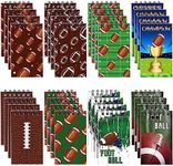 Faccito 32 Pcs Mini Notepads Sports Basketball Baseball Football Soccer Party Favors Goodie Bag Stuffers Notepads Spiral Mini Notebooks for Teens Teacher Classroom Reward (Football)