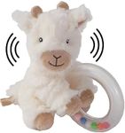 Bearington Lil' Lofty 5.5 Inch Giraffe Baby Rattle - Soft Rattles for Babies 0-6 Months - Baby Rattles & Plush Rings Baby Giraffe Rattle