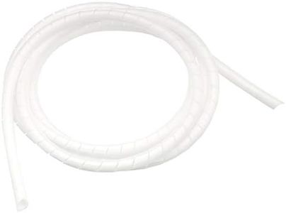 Amazon Basics Avvolgicavo a spirale, ideale per gestione dei cavi e per proteggere icavi dagli animali domestici, 2.5 m, bianco (In precedenza Marchio AmazonCommercial)