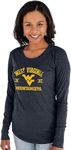 Blue 84 Women's Long Sleeve T Shirt Tri-Blend Mascot, Team Color, Medium