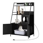 Litter Box Enclosure with 2 Storage