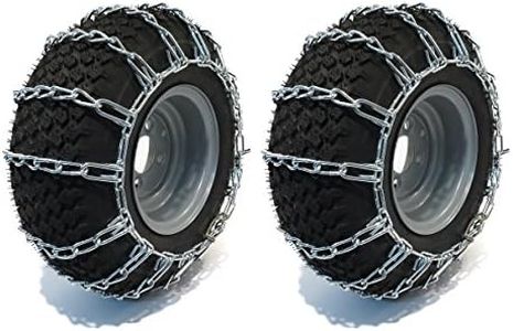 The ROP Shop New Pair 2 Link TIRE Chains 26x11x12 fits Many Polaris Ranger RZR UTV Vehicle