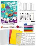 PURPLE LADYBUG Shrink Art Craft Kits with Shrinky Plastic Sheets - Great Birthday Girls Gifts 8-12 Years Old, 8 Year Old Boy Gift Ideas & 9 Year Old Girl Gift - Fun Arts and Crafts for Girls Age 10-12