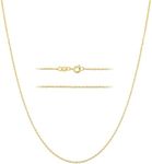 KISPER 24k Gold Cable Link Chain Ne