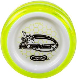 Duncan Toys Hornet Pro Looping Yo-Yo with String, Ball Bearing Axle and Plastic Body, Green with White Cap