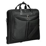 ZEGUR Premium Suit Bag Carry On - Garment Bag for 4 Suits or Dresses - Travel & Business Suit Carriers with Shoulder Strap and Laptop Compartment