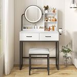 Makeup Vanity Desk with Mirror and 