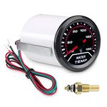 WATERWICH Water Temp Temperature Gauge Meter Water Thermometer Kit 150 Celsius 2inches 52mm DC12V Universal for Car Truck Vehicle Automotive