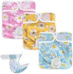 SlowTon Washable Dog Diaper, 3 Pack