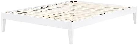 South Shore Furniture Vito Platform Bed-Queen-White-South Shore