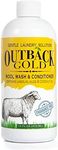 Outback Gold Wool Wash, Natural Plant Based Liquid Laundry Detergent, Perfect for Wool, Cashmere, Silk, Sheepskin, Baby Items, Mild, Neutral pH, Made in USA (Fragrance Free, 16 Fl Oz (Pack of 1))