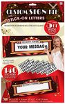 At the Movies Custom Sign Kit With Assorted Stick On Letters, Numbers, Symbols, & More (Pack of 140) - Perfect Decorations for Home Theaters, Cinema Rooms, Parties & Events