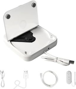 External Universal CD Player for Car with Dust Cover, Portable Car CD Player with AUX Cable, Plugs into Car USB Port, TV, Laptop, Computer