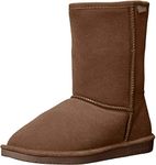 BEARPAW Women's Emma Short Boot,Hickory/Champagne,11 M US