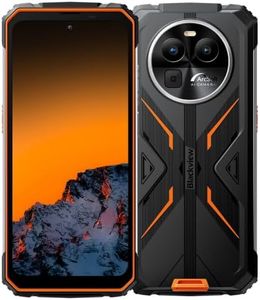 Blackview Smartphone Incassable BV8100, Double Lampes de Poche LED, 24Go+256Go, 6,5'' 120Hz 2,4K FHD+, Caméra 50MP, Batterie 8800mAh, Téléphone Portable Étanche IP68 Android 14, GPS NFC Orange