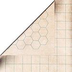 Chessex Battlemat – Vinyl RPG Battlemat – Smooth & Tough - 23.5 inches x 26 inches – Reversible 1-inch Squares & 1-inch Hexes – TTRPG RPG DND D&D Dungeons and Dragons
