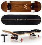 Magneto SUV Skateboards | Fully Assembled Complete 31" x 8.5" Standard Size | 7 Layer Canadian Maple Deck | Designed for All Types of Riding Kids Adults Teens Boys Girls | Free Skate Tool - Natural