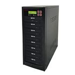 PIODATA 1 to 7 24X Burner M-Disc Support CD DVD Duplicator - Standalone Copier Duplication Tower PIO-S7T-DVD-BK