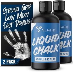 SLANA Liquid Chalk for Gym, Weightlifting – Fast Drying Gym Chalk Liquid, Lasting Grip Formula – Mess Free, Dust-Free, Skin-Safe Liquid Climbing Chalk for Pull Ups, Gymnastic & Training - 2 Pack-250ml