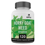 EBYSU Horny Goat Weed for Men (120 Capsules) – Vitality Supplements for Men – Workout Supplement – Source of Amino Acids involved in Muscle Protein Synthesis – Antioxidants – Vegan, Preservative-Free