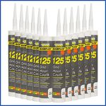 12X Everbuild 400ml White One Hour Decorators Flexible Caulk - 1 Box